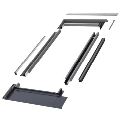 Kołnierz uszczelniający do zespoleń KZV-1-FT Thermo pojedynczego okna 55x78cm firmy Fakro kolor grafitowy